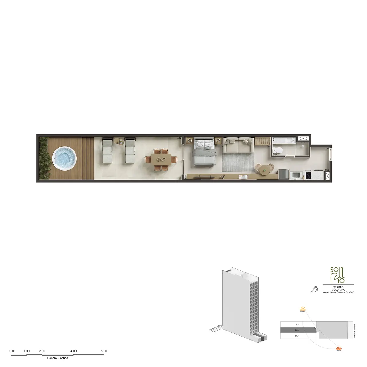 Planta — Studio, Soul Rio Stay – Barão de Icaraí 30